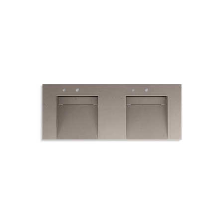 Kohler 60In Wall-Mount Basin Lavatory System In Concrete 81030-BSS-KCT